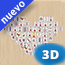 Tablero Corazón 3D